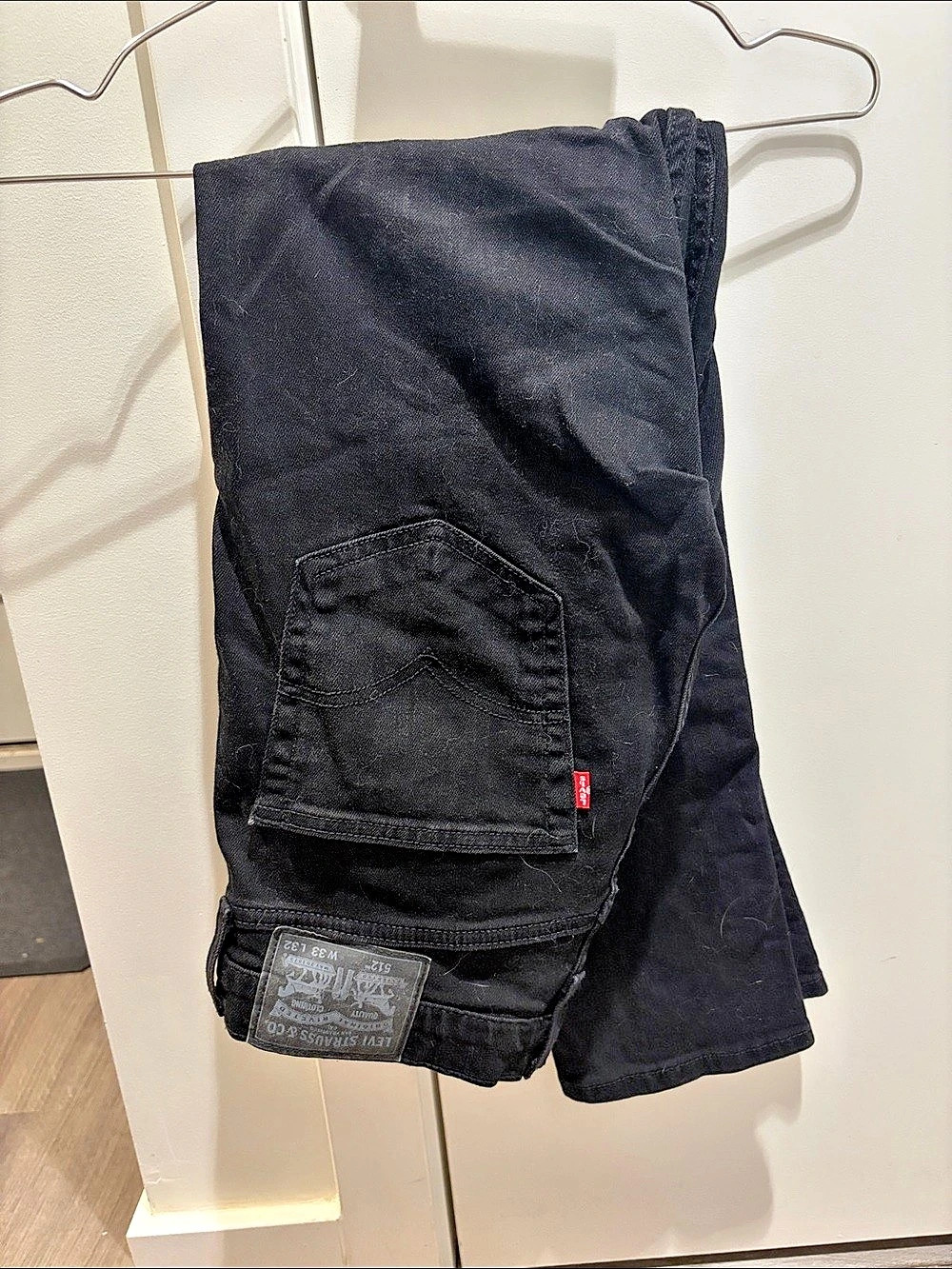 Levi's 512 Slim Taper Jeans Men’s Black Waist 33 Length 32